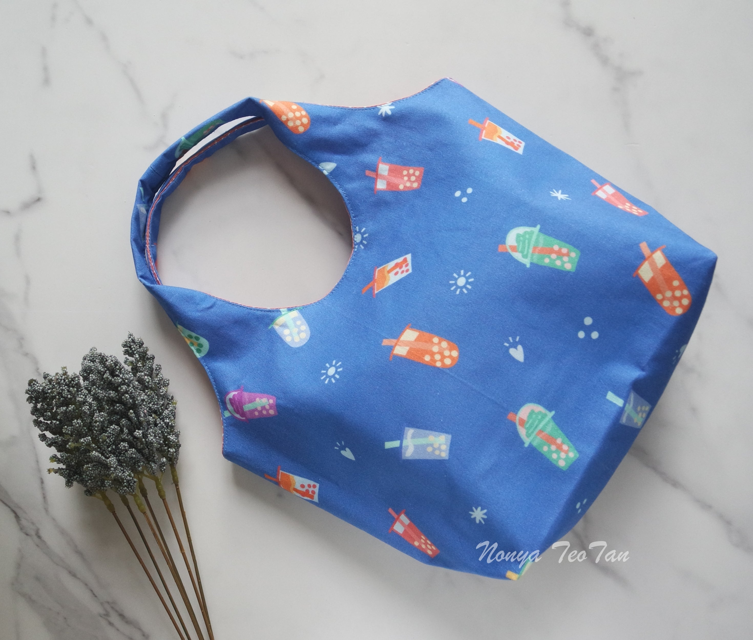 Bernice Handcarry Bag - Bubble Tea Blue