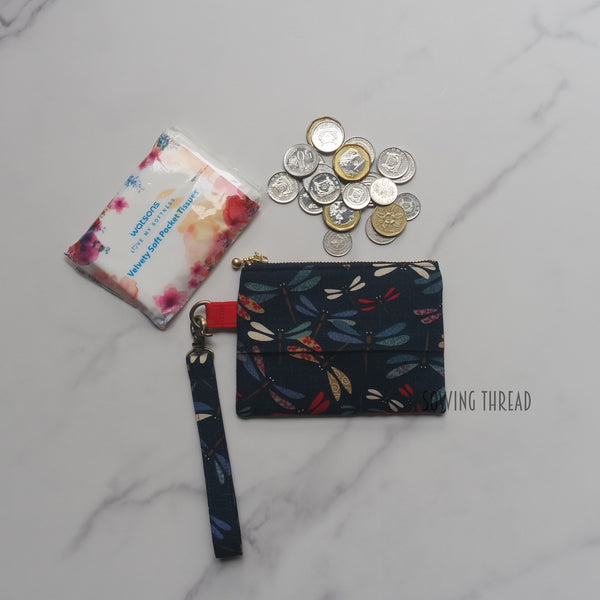 Tissue Zipper Pouch - Dragonfly