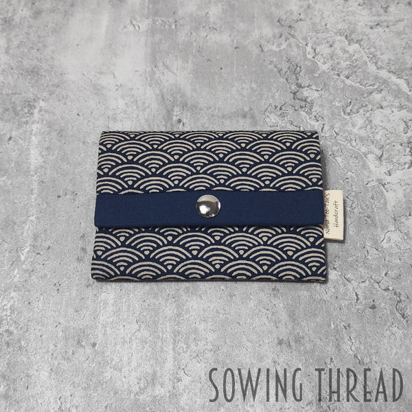 Card Holder - Seigaiha Navy